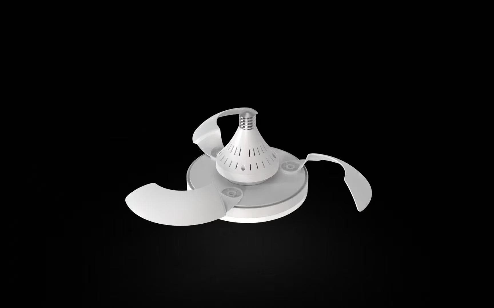 UFO-fläktljus, dimbar ljusuttag takfläkt, 3 färger 3000k-6500k